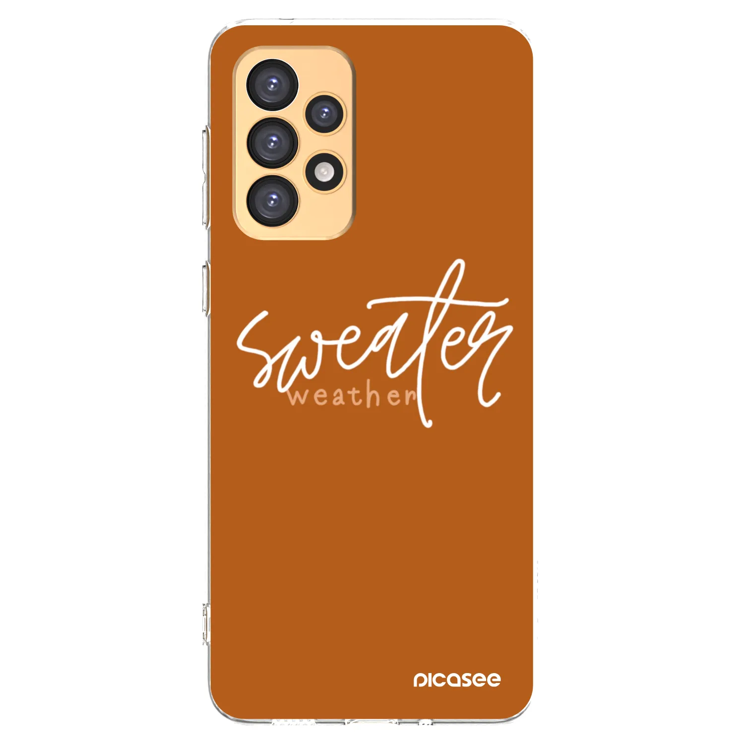 Picasee silikónový prehľadný obal pre Samsung Galaxy A33 5G A336 - Sweater weather