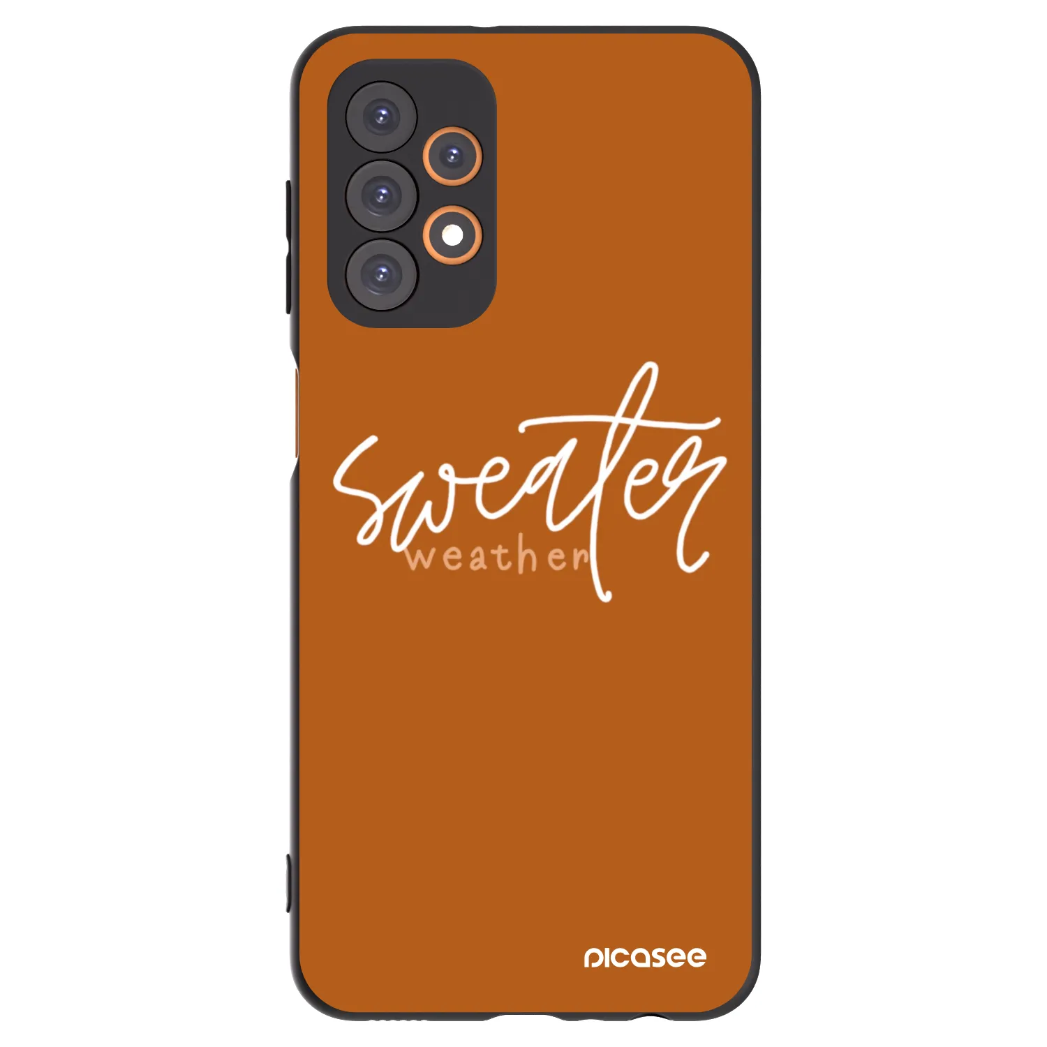 Picasee silikónový čierny obal pre Samsung Galaxy A23 A236B 5G - Sweater weather
