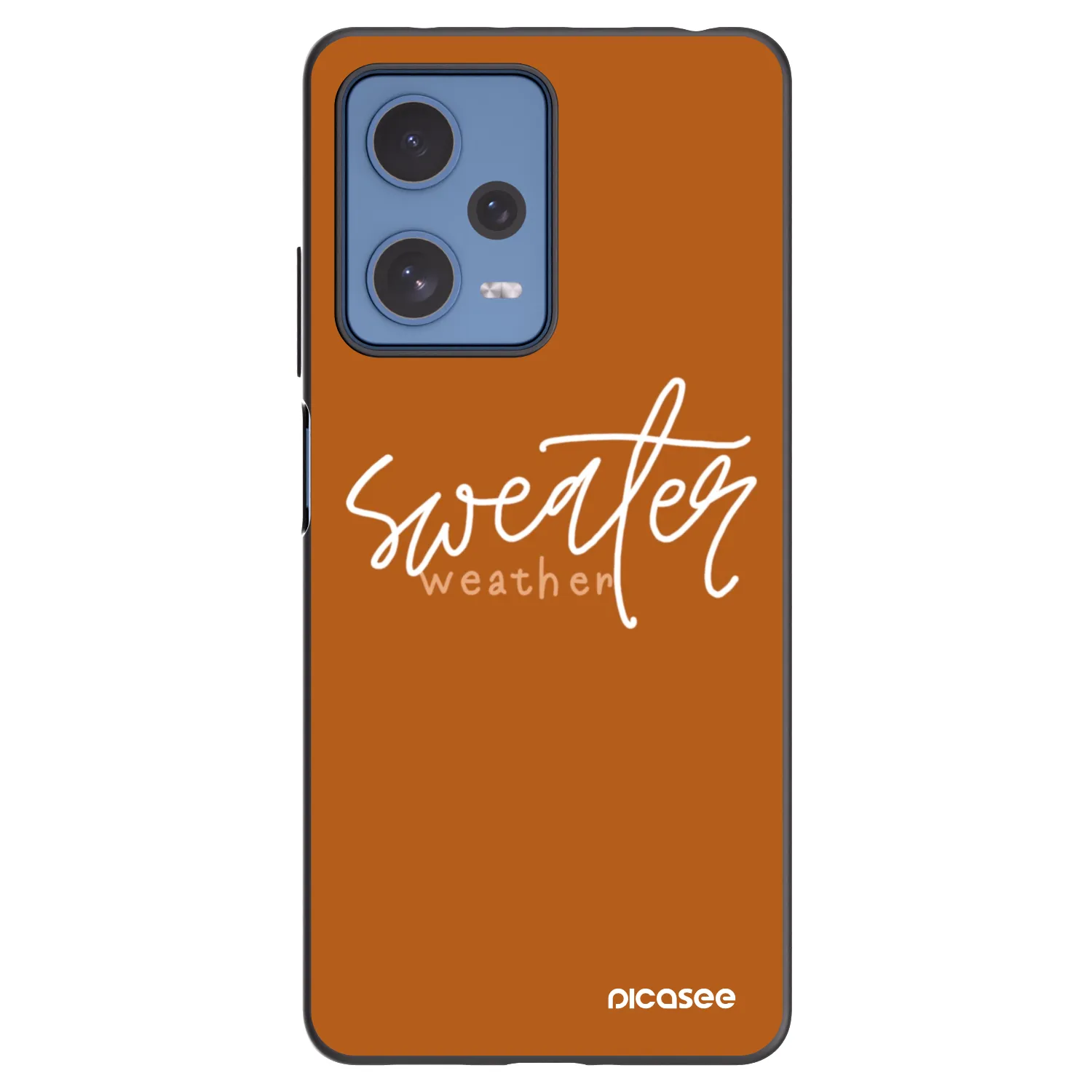 Picasee silikónový čierny obal pre Xiaomi Redmi Note 12 Pro 5G - Sweater weather