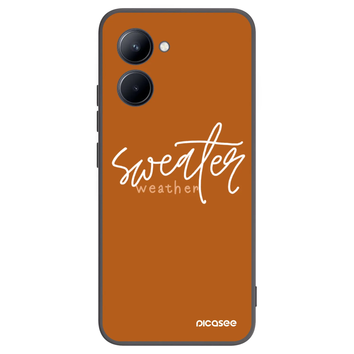 Picasee silikónový čierny obal pre Realme C33 (2023) - Sweater weather