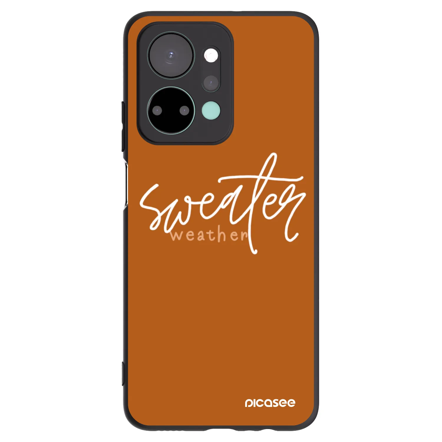 Picasee silikónový čierny obal pre Honor X7a - Sweater weather