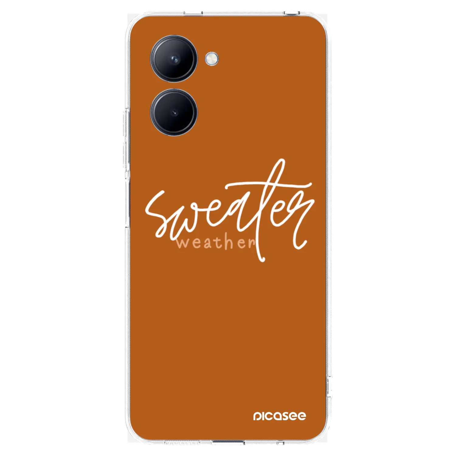 Picasee silikónový prehľadný obal pre Realme C33 (2023) - Sweater weather