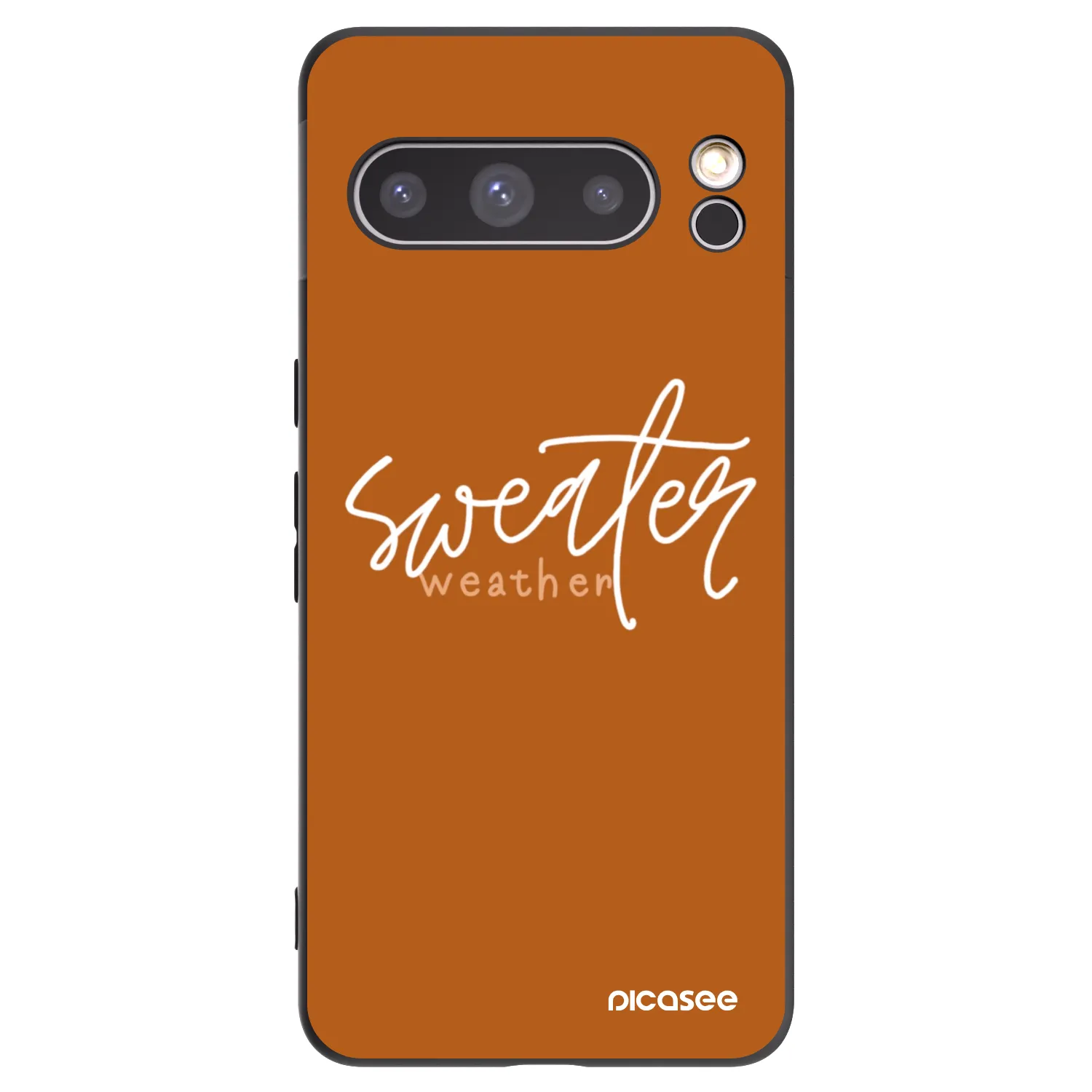Picasee silikónový čierny obal pre Google Pixel 8 Pro - Sweater weather