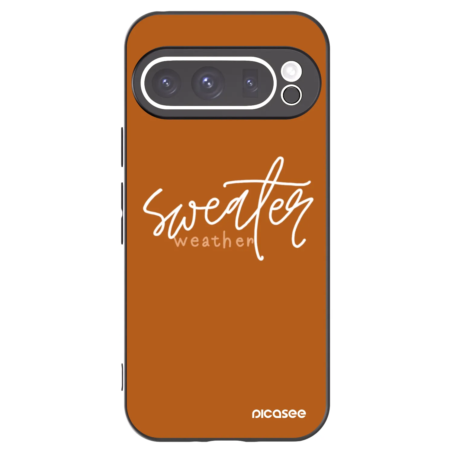 Picasee silikónový čierny obal pre Google Pixel 9 Pro - Sweater weather