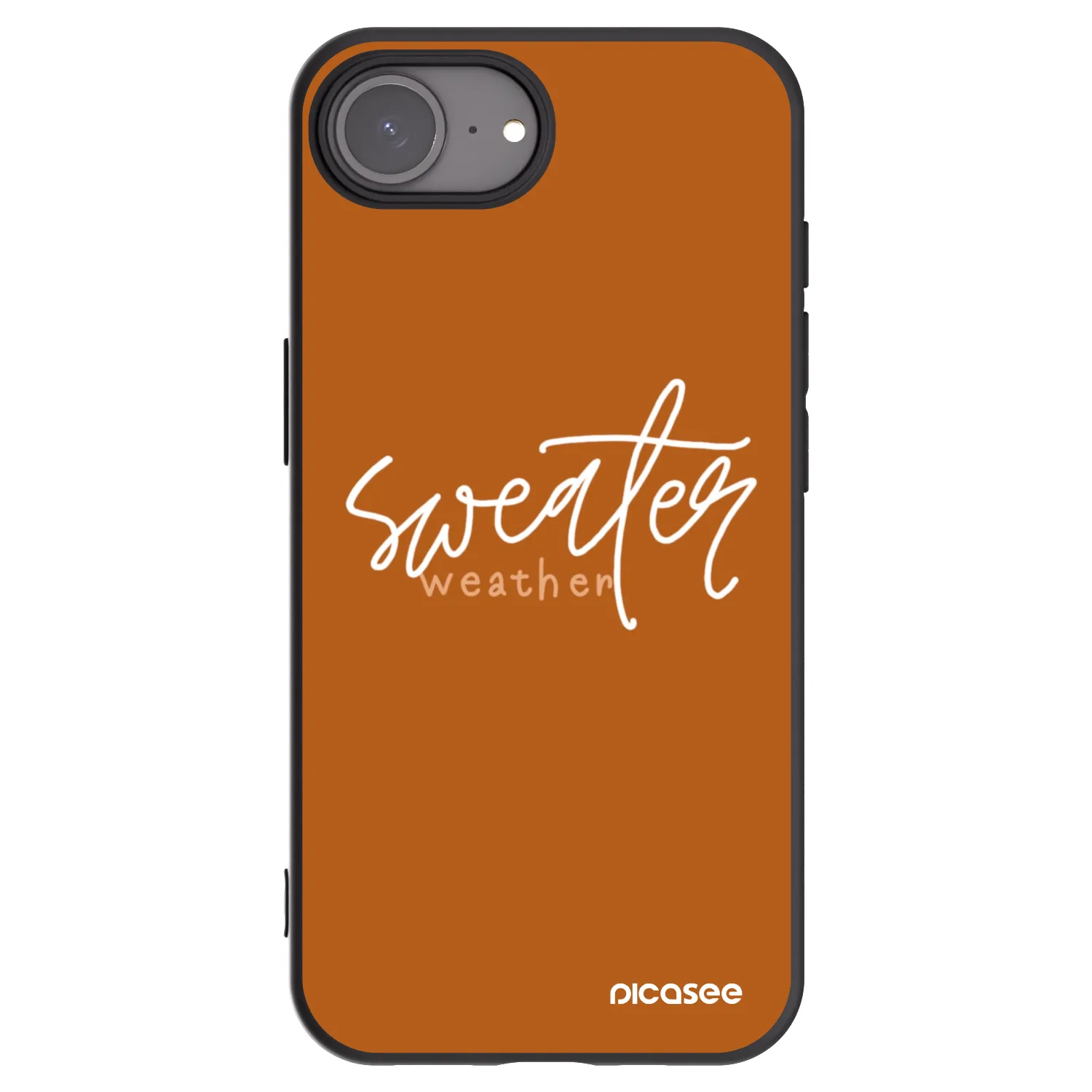 Picasee silikónový čierny obal pre Apple iPhone 17e - Sweater weather