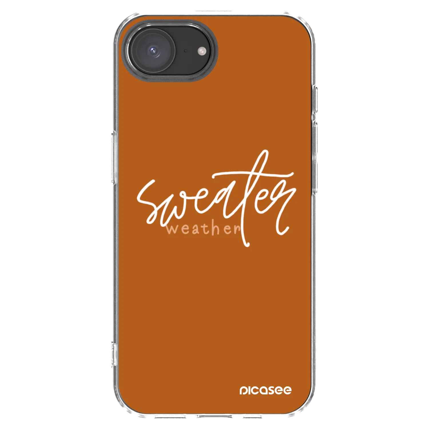 Picasee silikónový prehľadný obal pre Apple iPhone 17e - Sweater weather