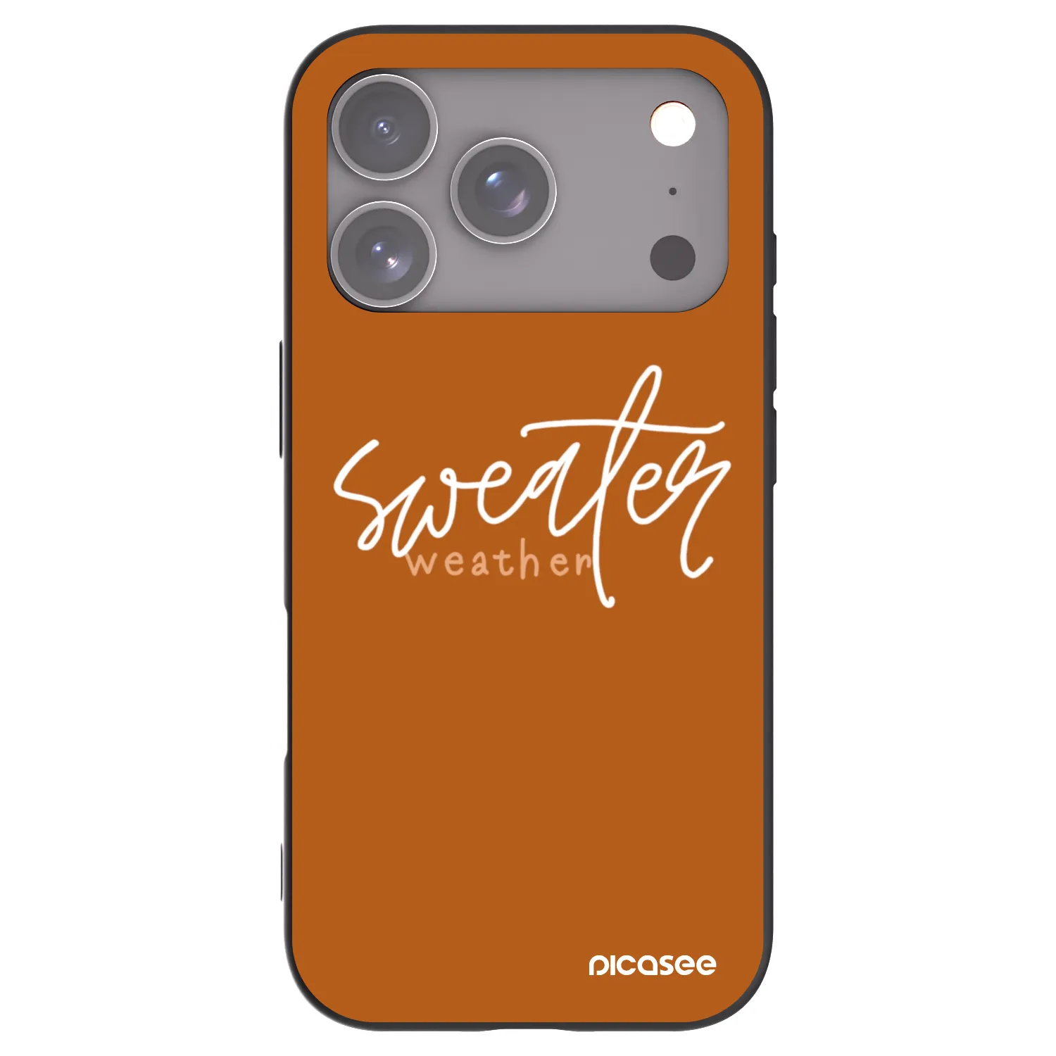 Picasee silikónový čierny obal pre Apple iPhone 18 Pro - Sweater weather