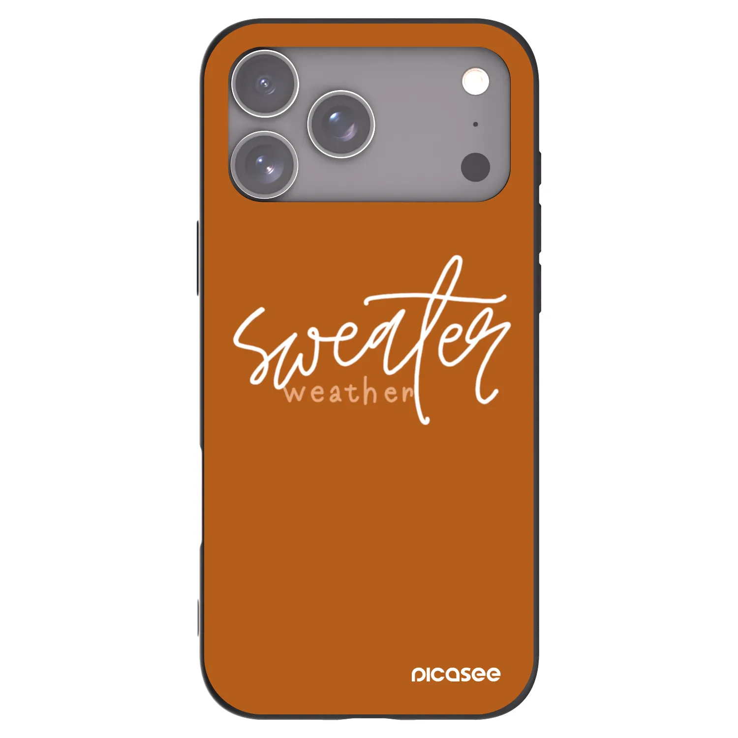 Picasee silikónový čierny obal pre Apple iPhone 18 Pro Max - Sweater weather