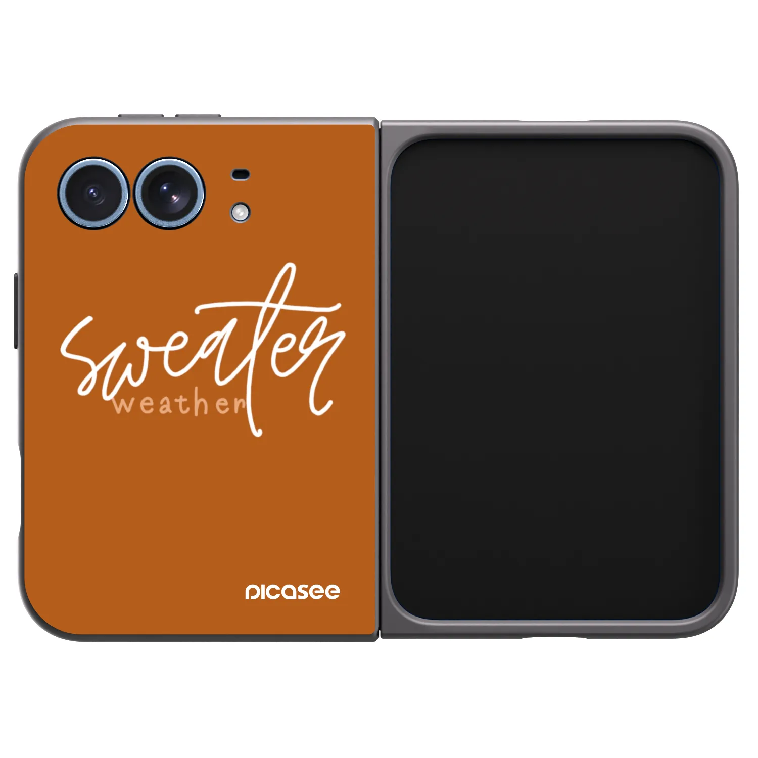 Picasee silikónový čierny obal pre Apple iPhone Ultra - Sweater weather