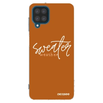 Picasee silikónový prehľadný obal pre Samsung Galaxy A12 A125F - Sweater weather