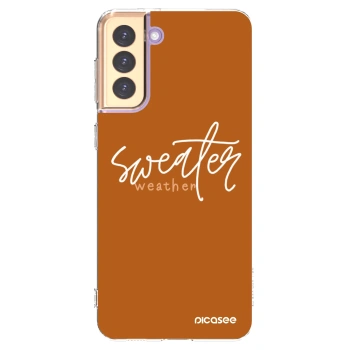 Picasee silikónový prehľadný obal pre Samsung Galaxy S21+ 5G G996F - Sweater weather
