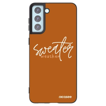 Picasee silikónový čierny obal pre Samsung Galaxy S21+ 5G G996F - Sweater weather