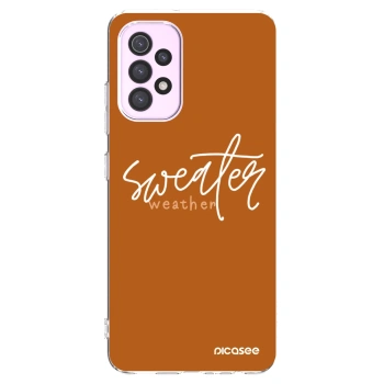 Picasee silikónový prehľadný obal pre Samsung Galaxy A32 5G A326B - Sweater weather