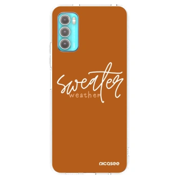 Picasee silikónový prehľadný obal pre Motorola Moto G60 - Sweater weather