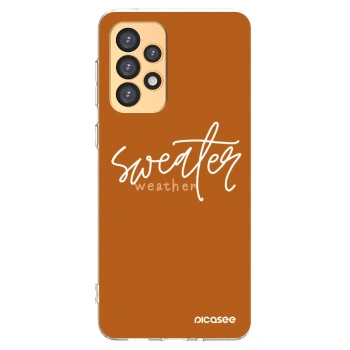 Picasee silikónový prehľadný obal pre Samsung Galaxy A33 5G A336 - Sweater weather