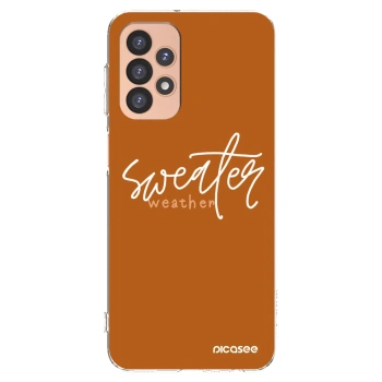 Picasee silikónový prehľadný obal pre Samsung Galaxy A23 A236B 5G - Sweater weather