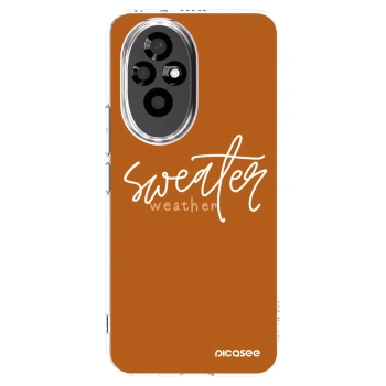 Picasee silikónový prehľadný obal pre Honor 200 Pro 5G - Sweater weather