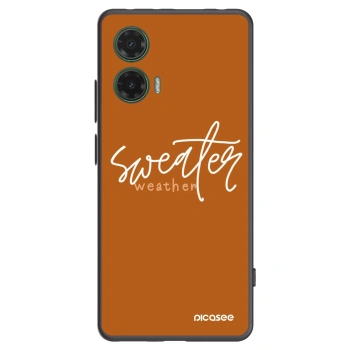 Picasee silikónový čierny obal pre Motorola Moto G35 5G - Sweater weather