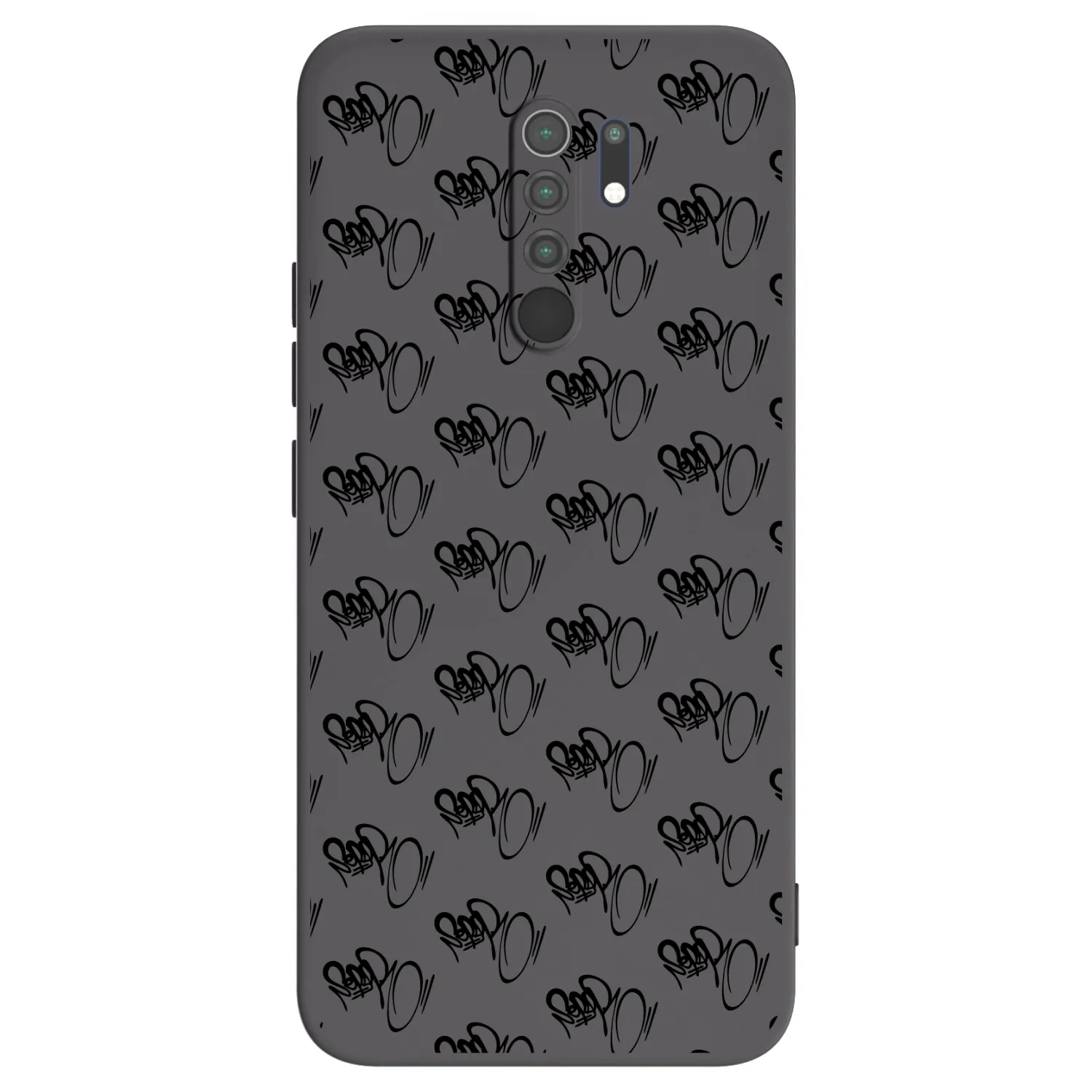 Picasee silikónový čierny obal pre Xiaomi Redmi 9 - Separ - Black On Black 1