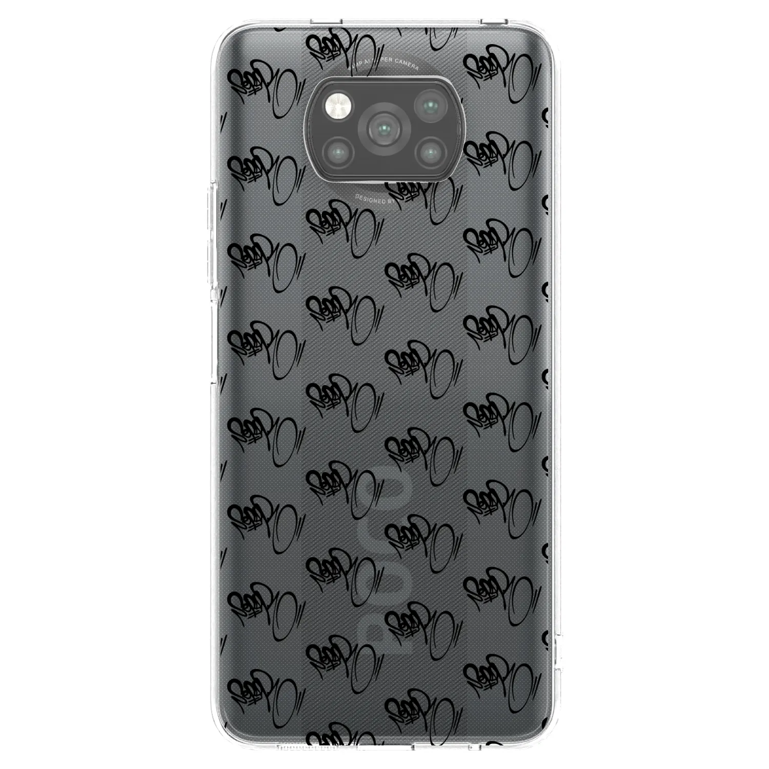 Picasee silikónový čierny obal pre Xiaomi Poco X3 - Separ - Black On Black 1
