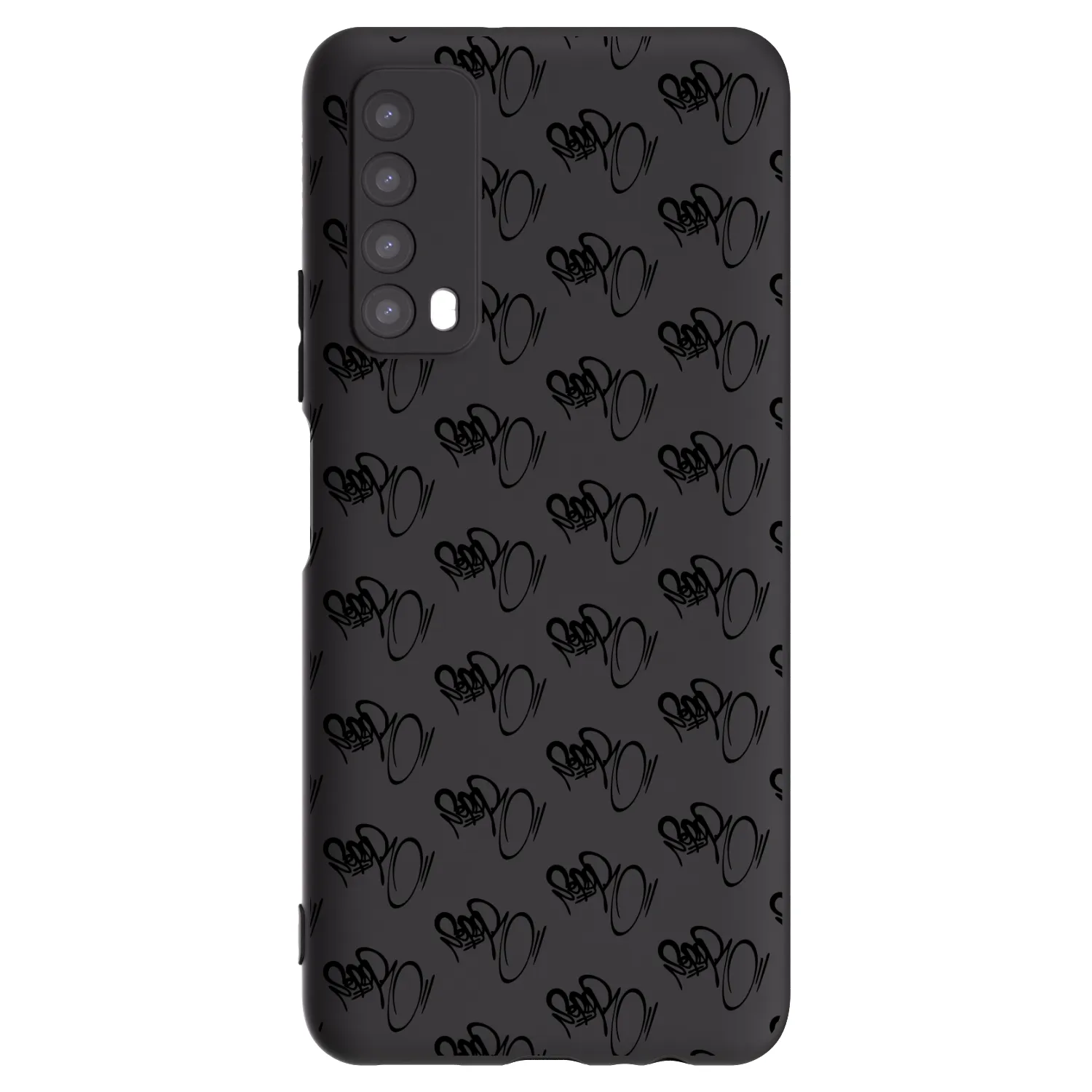Picasee silikónový čierny obal pre Huawei P Smart 2021 - Separ - Black On Black 1