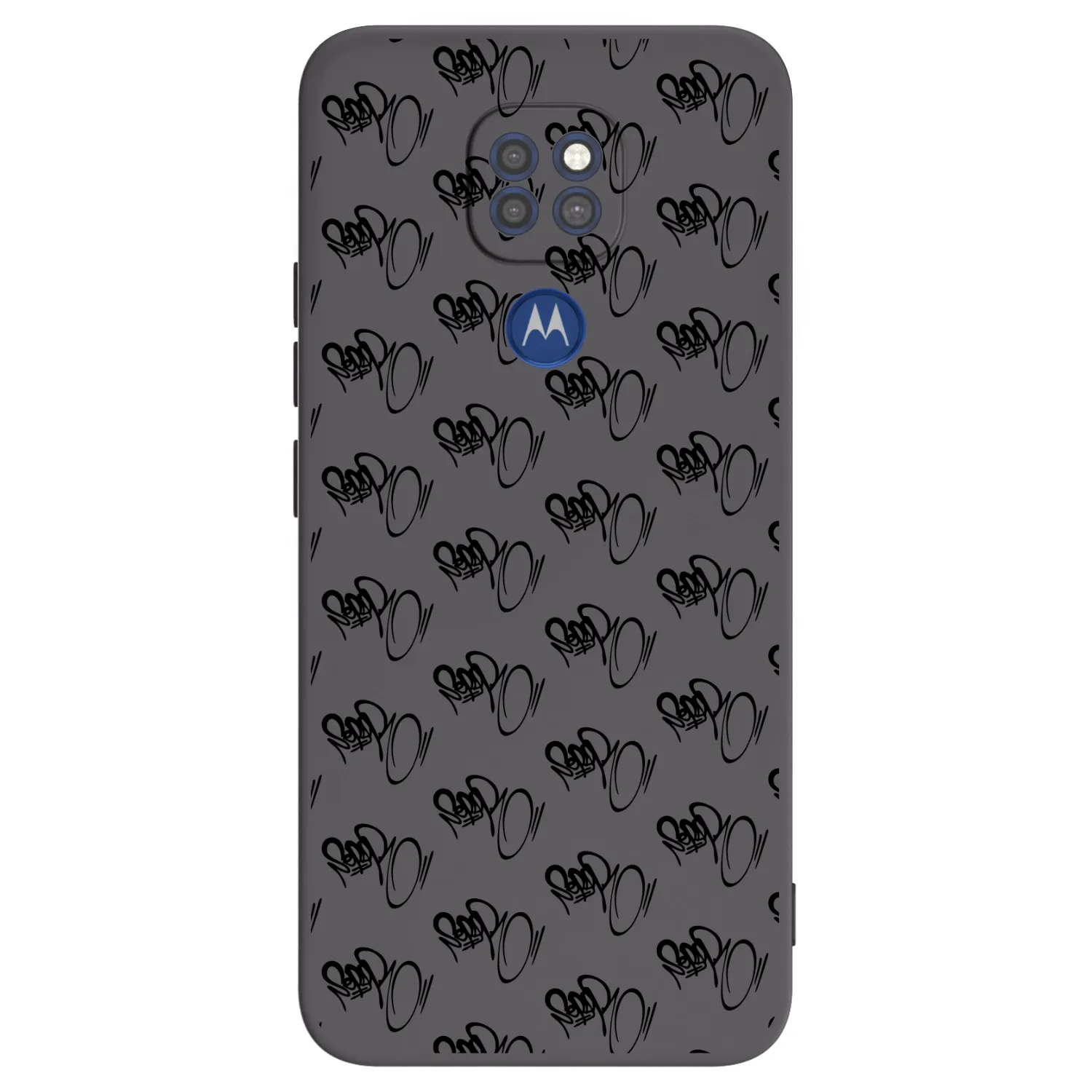 Picasee silikónový čierny obal pre Motorola Moto G9 Play - Separ - Black On Black 1