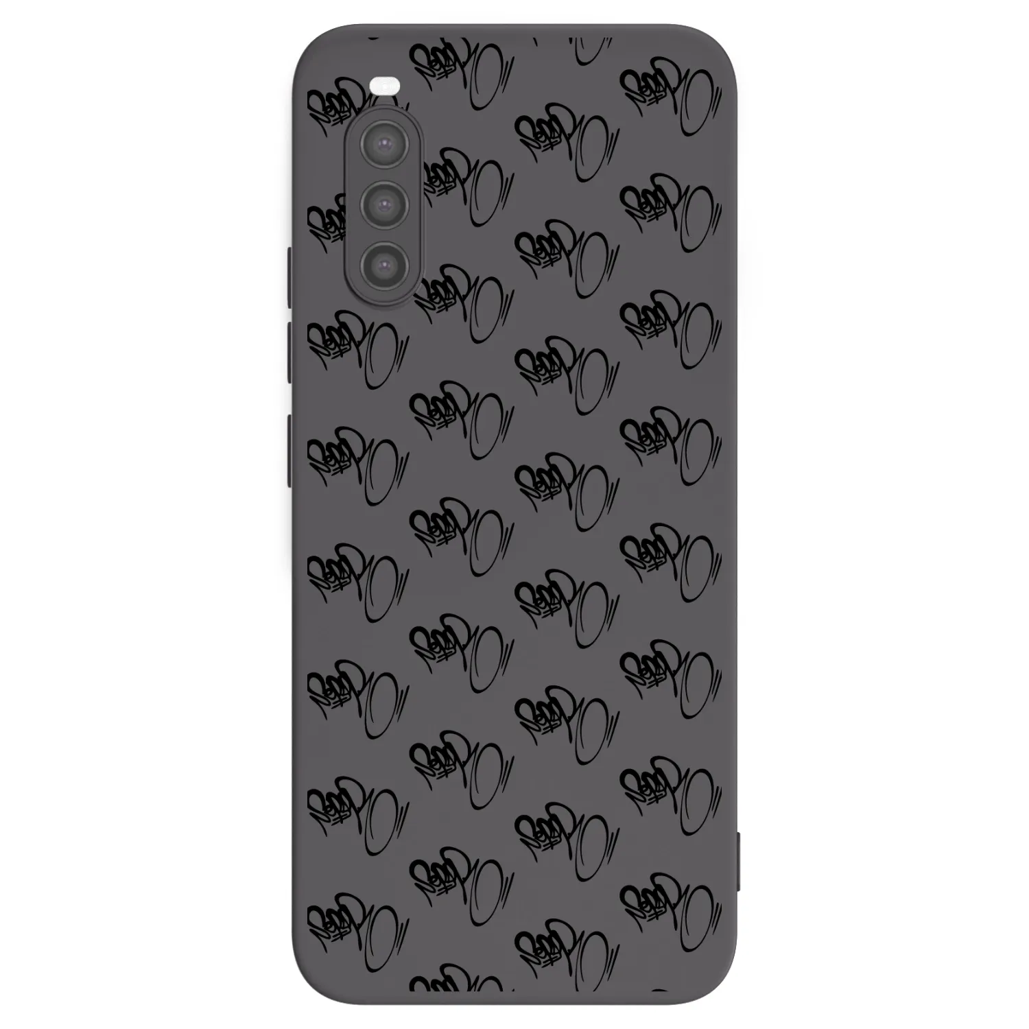 Picasee silikónový čierny obal pre Sony Xperia 10 II - Separ - Black On Black 1