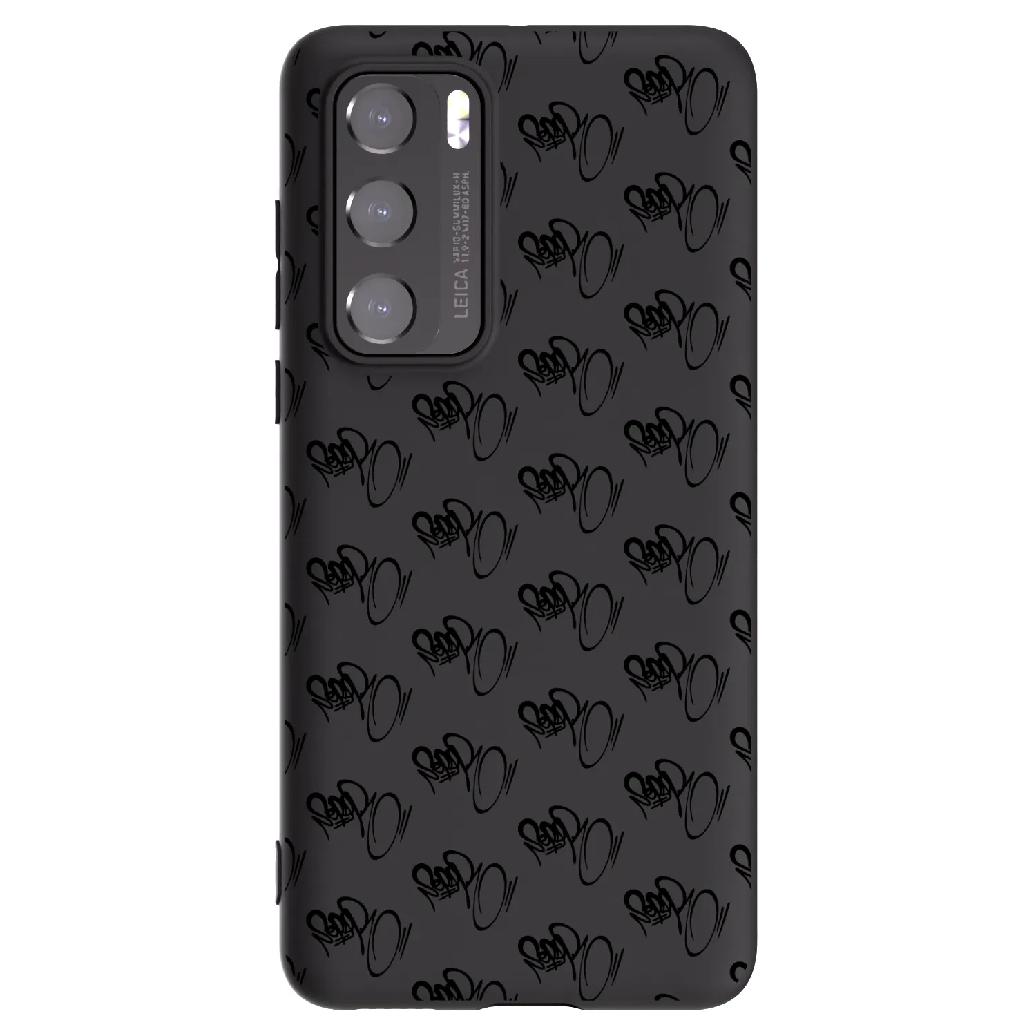 Picasee silikónový čierny obal pre Huawei P40 - Separ - Black On Black 1