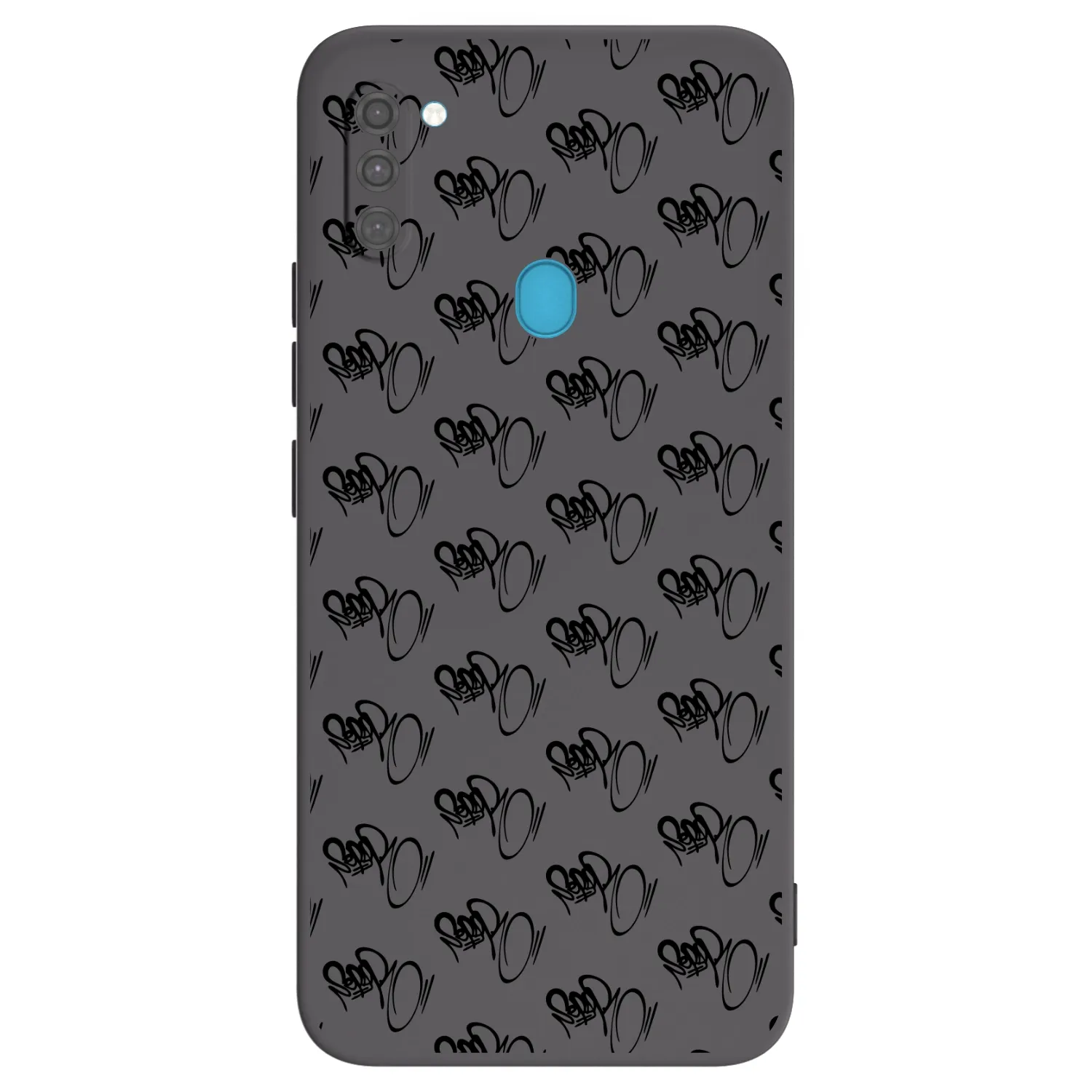Picasee silikónový čierny obal pre Samsung Galaxy M11 - Separ - Black On Black 1