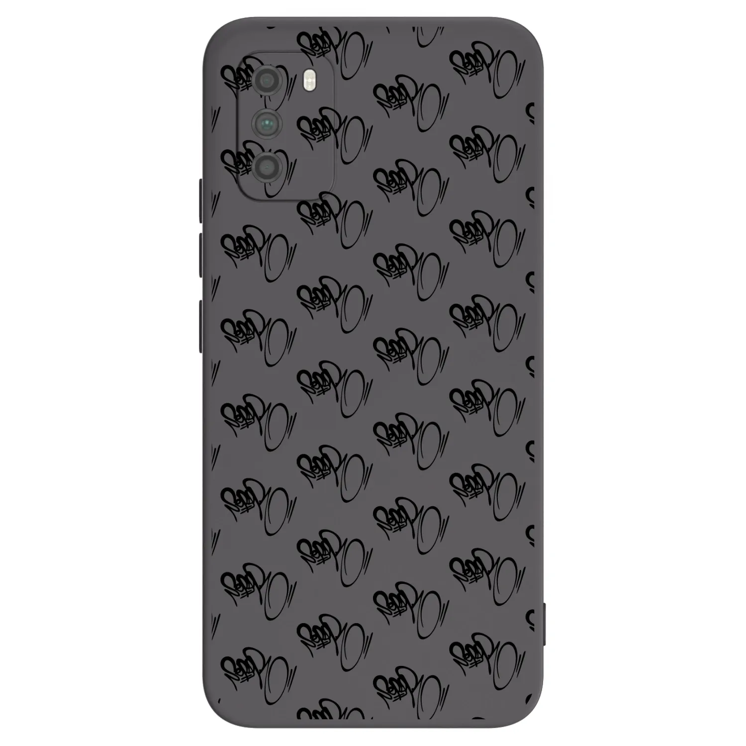 Picasee silikónový čierny obal pre Xiaomi Poco M3 - Separ - Black On Black 1