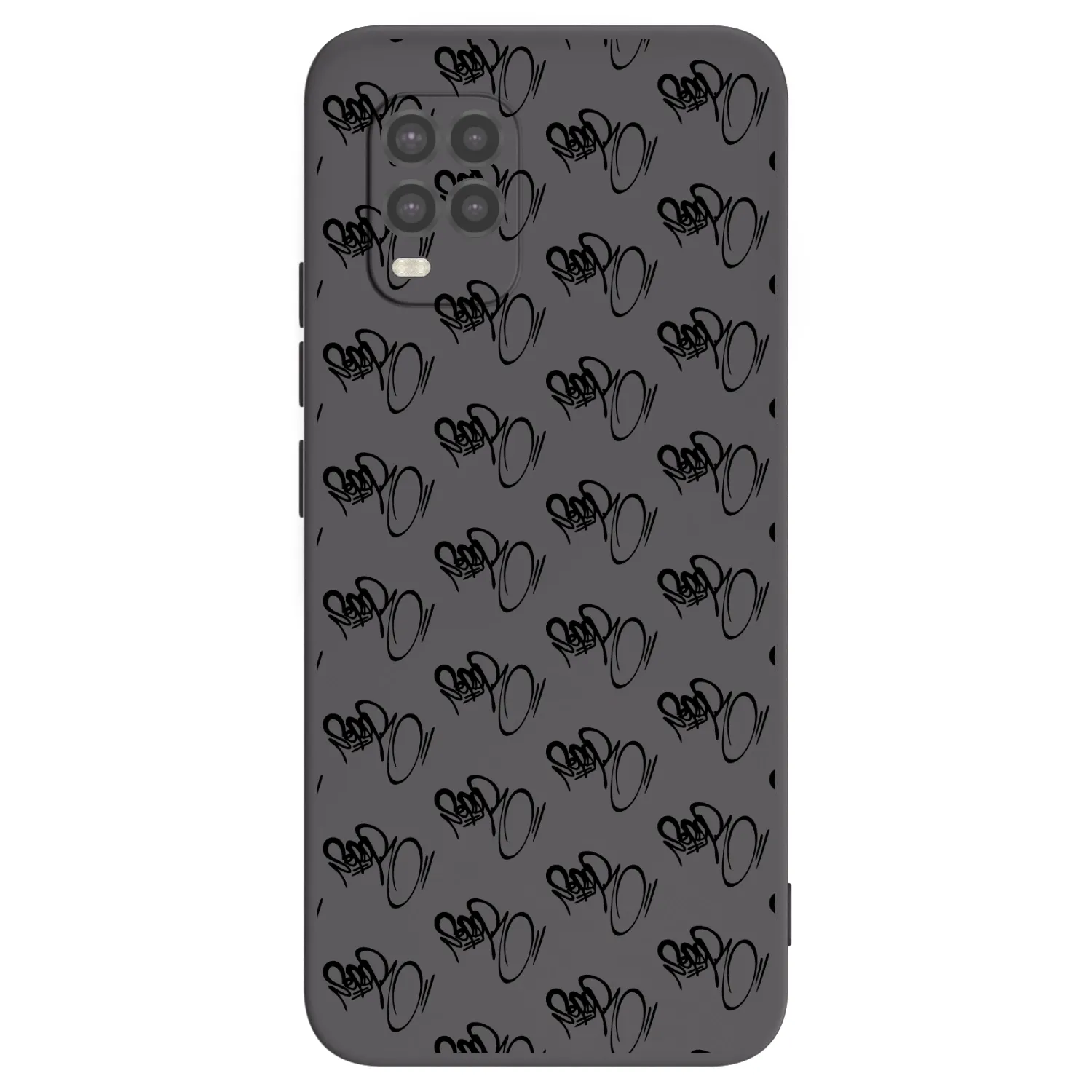 Picasee silikónový čierny obal pre Xiaomi Mi 10 Lite - Separ - Black On Black 1