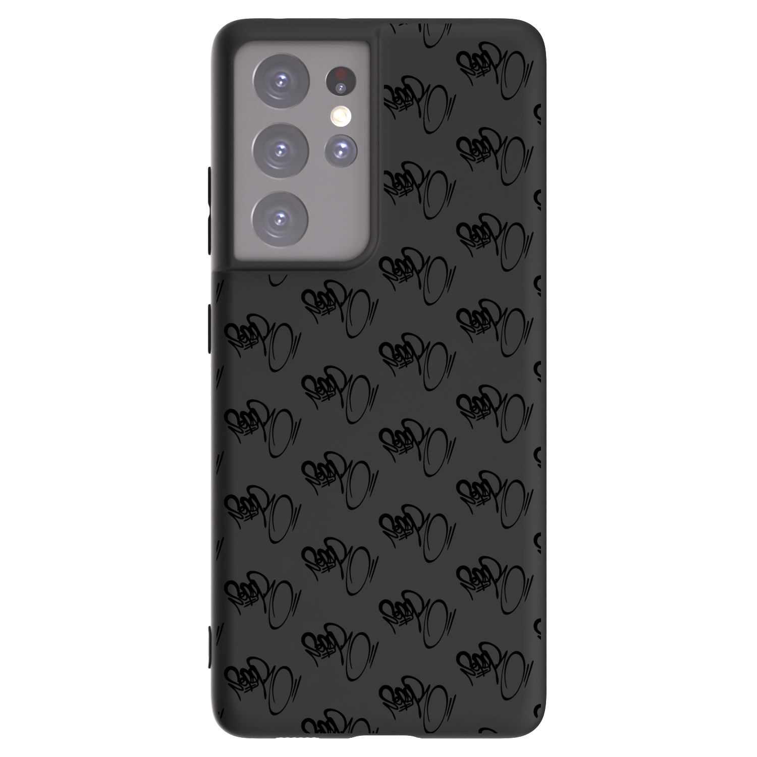 Picasee silikónový čierny obal pre Samsung Galaxy S21 Ultra 5G G998B - Separ - Black On Black 1