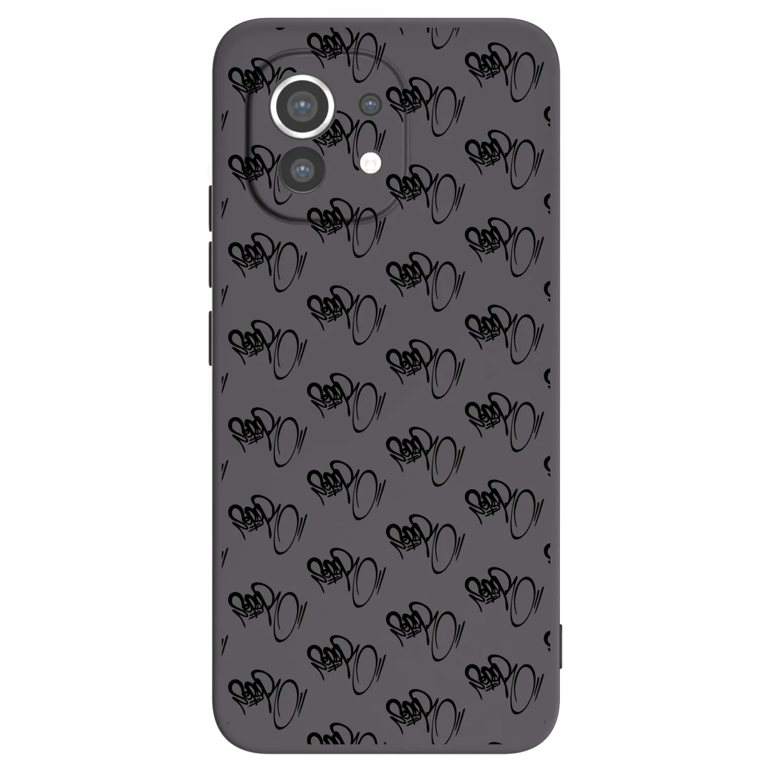 Picasee silikónový čierny obal pre Xiaomi Mi 11 - Separ - Black On Black 1