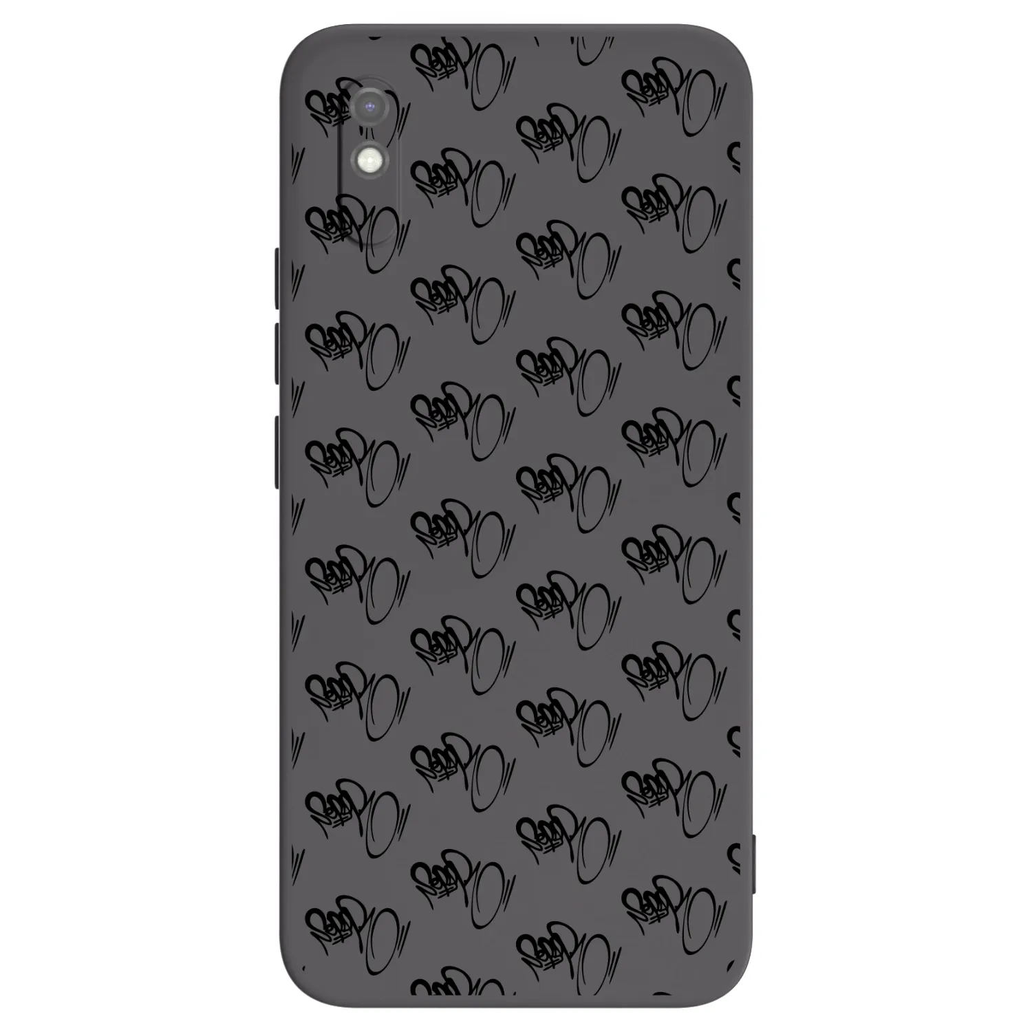 Picasee silikónový čierny obal pre Xiaomi Redmi 9AT - Separ - Black On Black 1