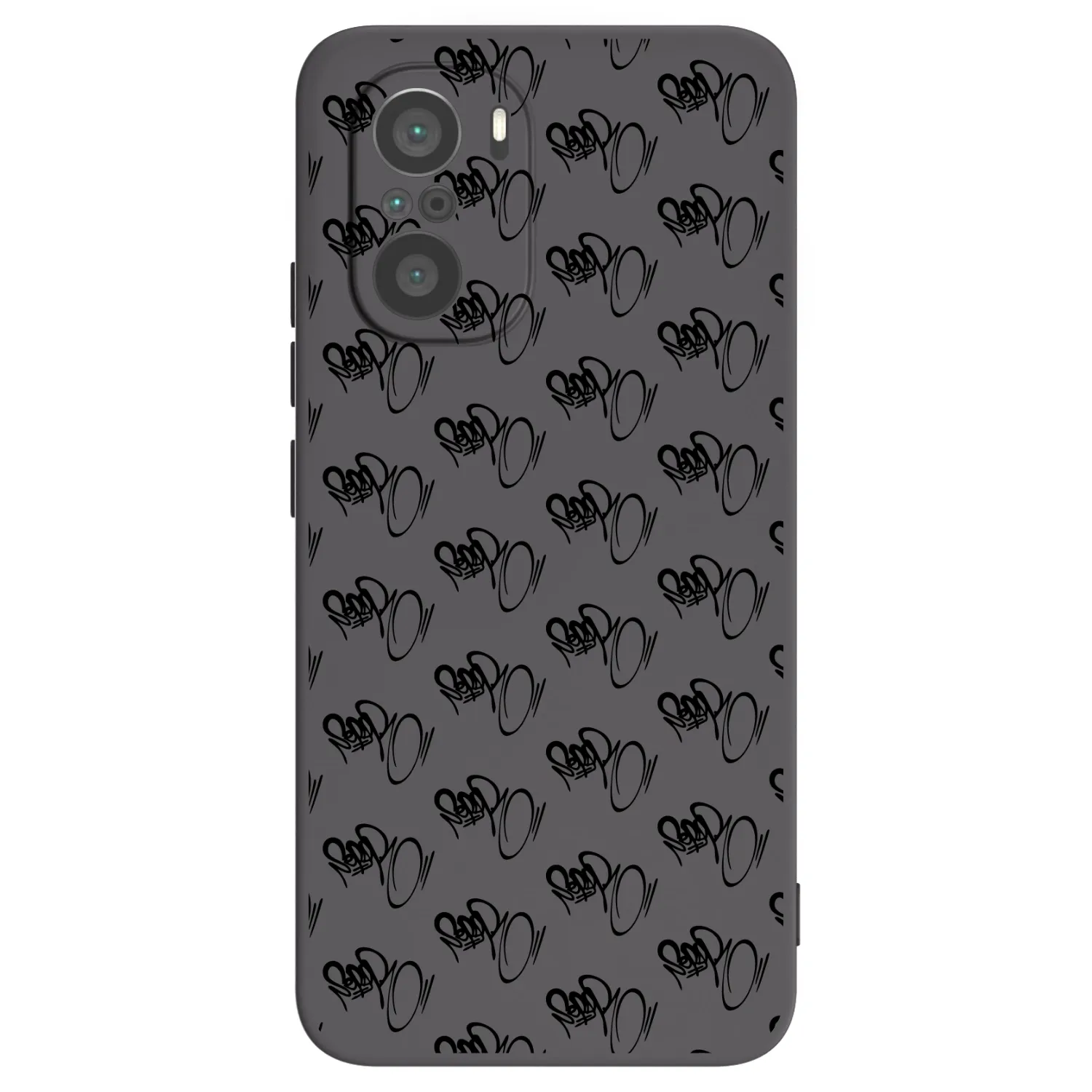 Picasee silikónový čierny obal pre Xiaomi Poco F3 - Separ - Black On Black 1