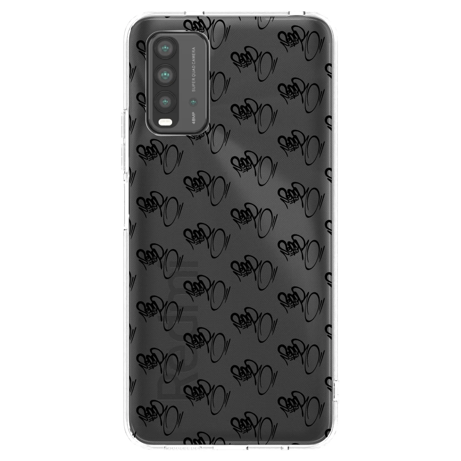 Picasee silikónový čierny obal pre Xiaomi Redmi 9T - Separ - Black On Black 1