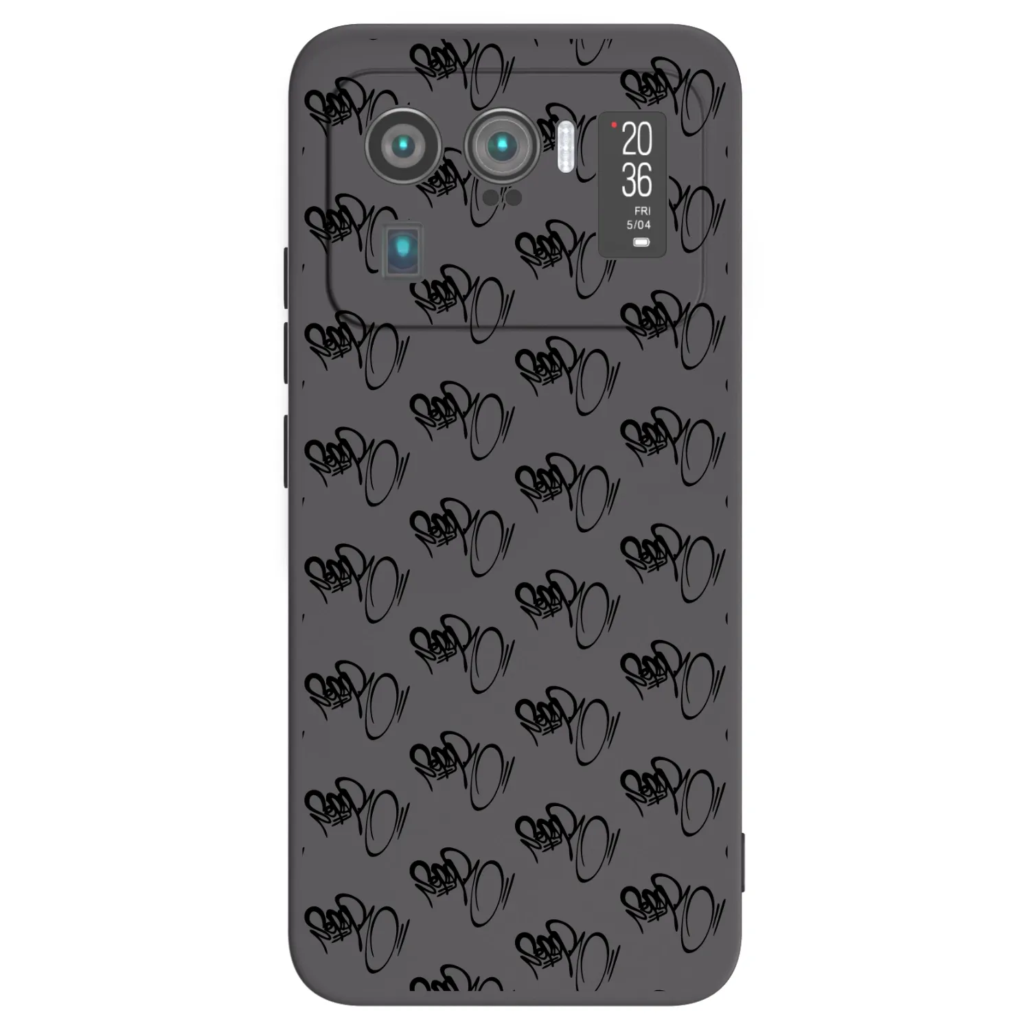 Picasee silikónový čierny obal pre Xiaomi Mi 11 Ultra - Separ - Black On Black 1