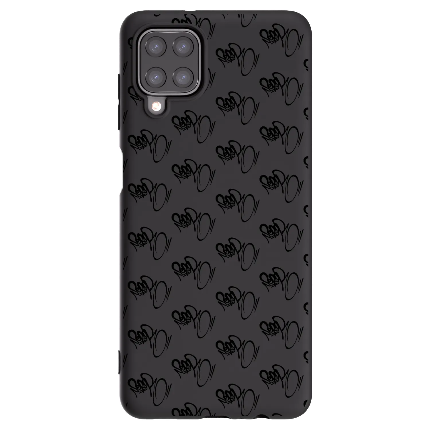 Picasee silikónový čierny obal pre Samsung Galaxy M12 M127F - Separ - Black On Black 1