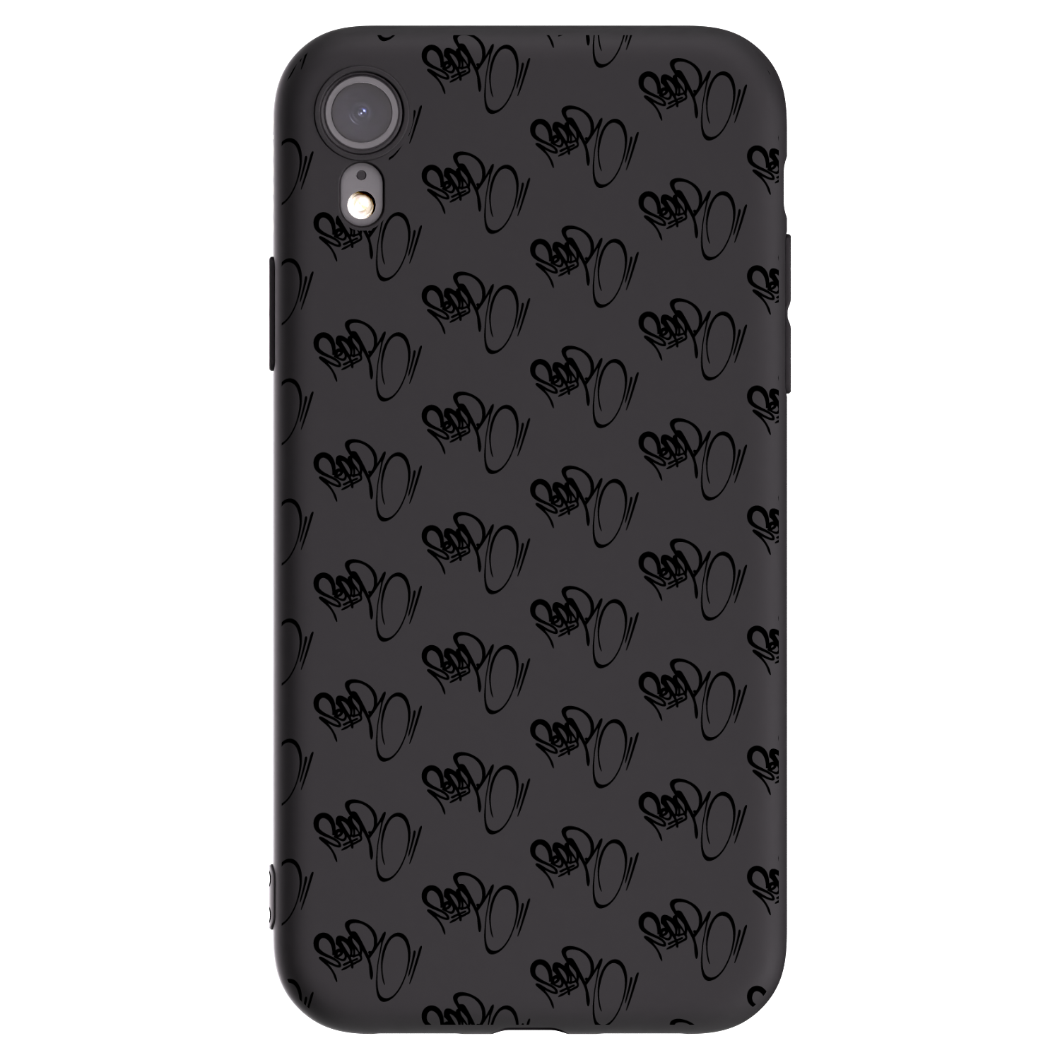 Picasee silikónový čierny obal pre Apple iPhone XR - Separ - Black On Black 1