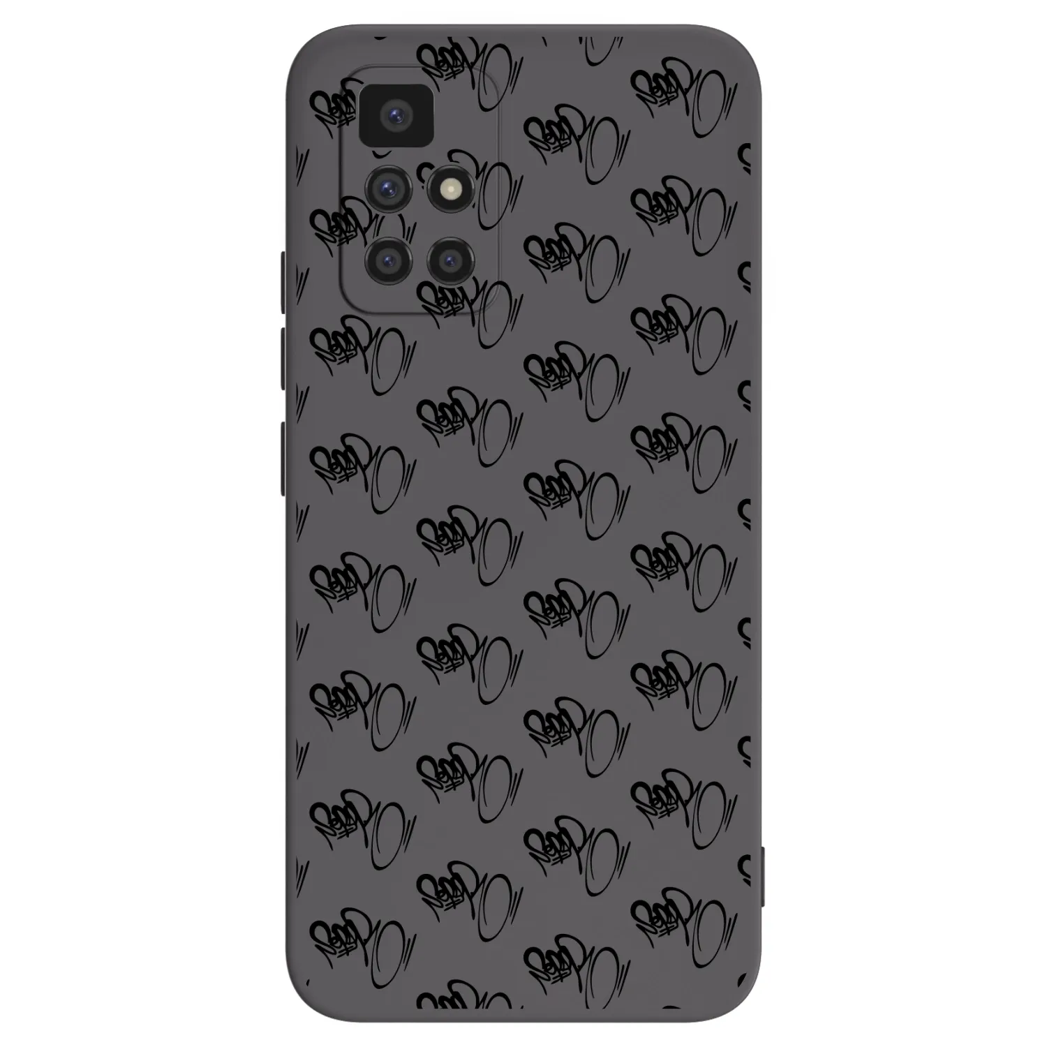 Picasee silikónový čierny obal pre Xiaomi Redmi 10 - Separ - Black On Black 1