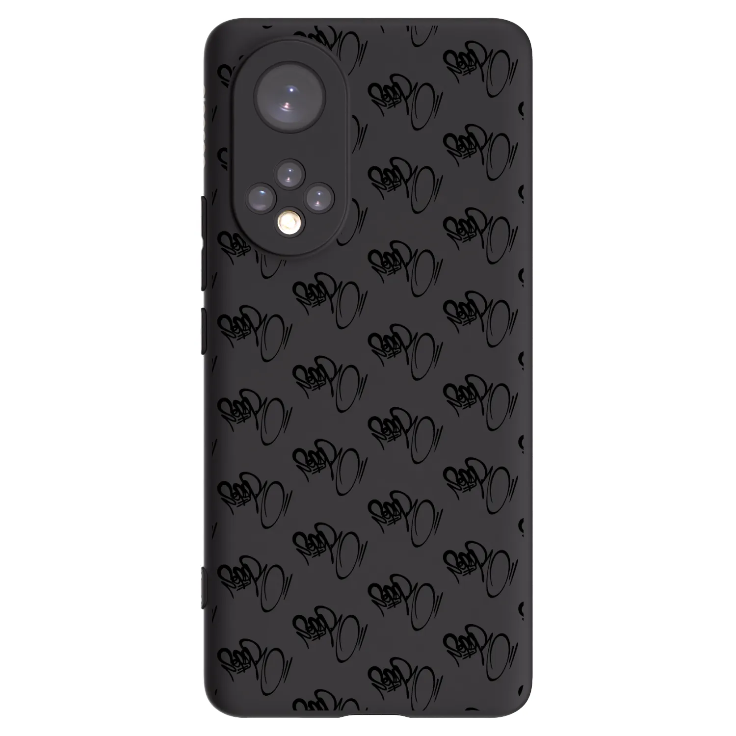 Picasee silikónový čierny obal pre Honor 50 5G - Separ - Black On Black 1