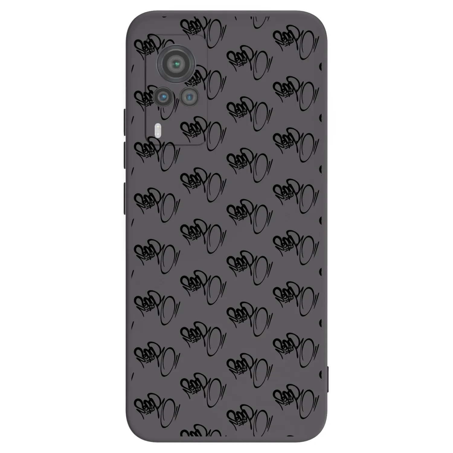 Picasee silikónový čierny obal pre Vivo X60 Pro 5G - Separ - Black On Black 1