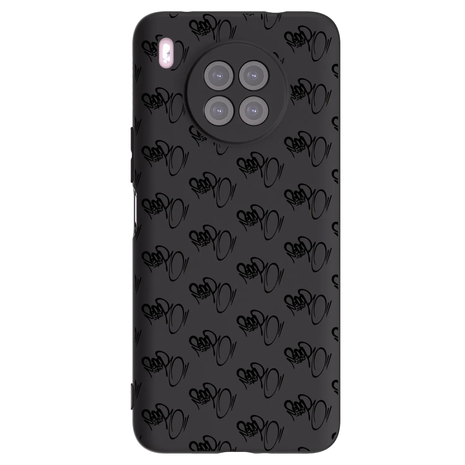 Picasee silikónový čierny obal pre Huawei Nova 8i - Separ - Black On Black 1