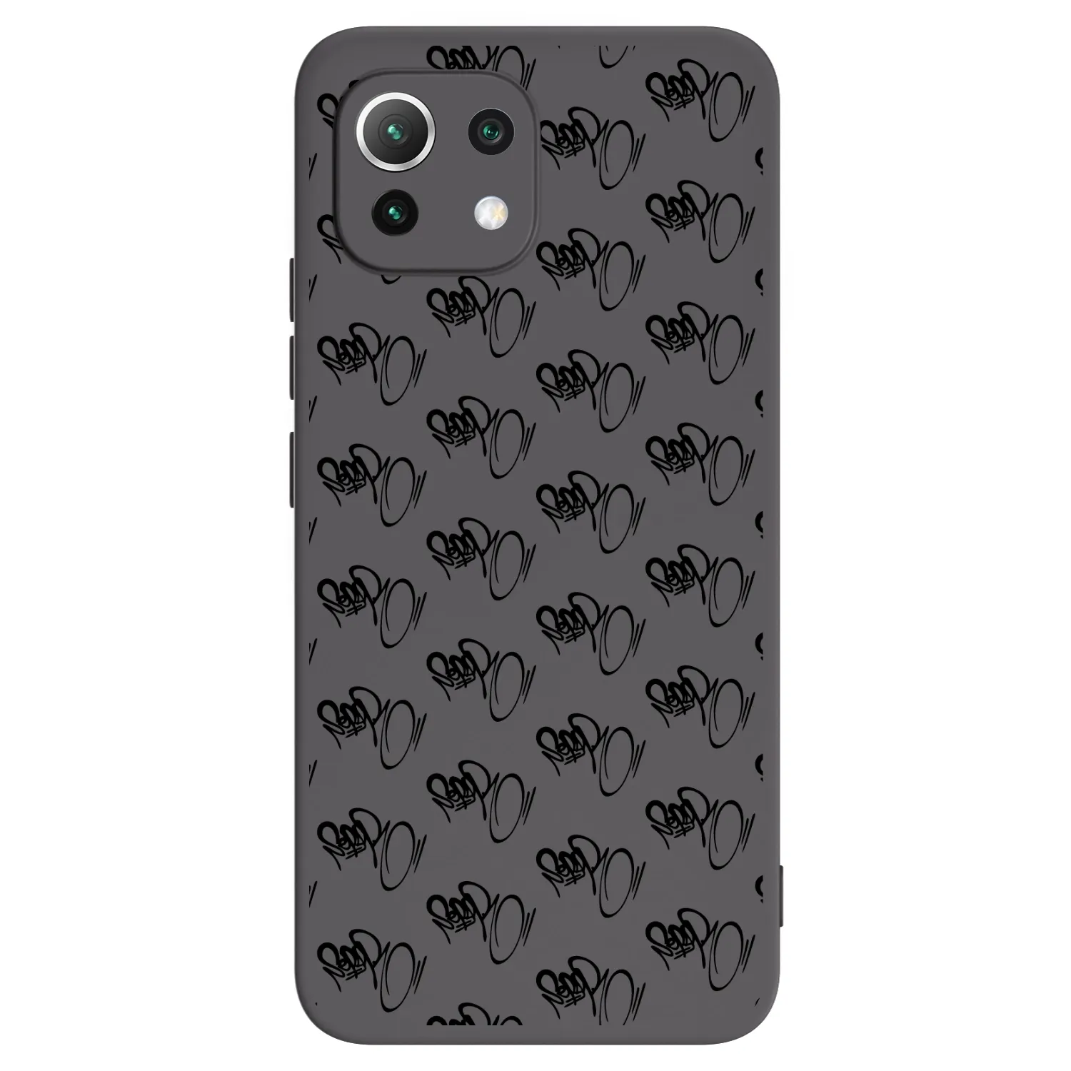 Picasee silikónový čierny obal pre Xiaomi 11 Lite 5G NE - Separ - Black On Black 1