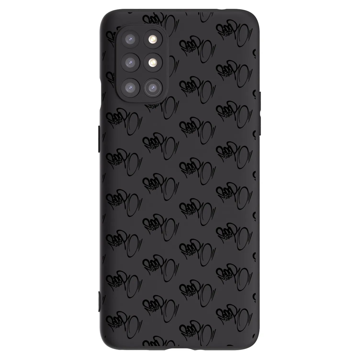 Picasee silikónový čierny obal pre OnePlus 8T - Separ - Black On Black 1