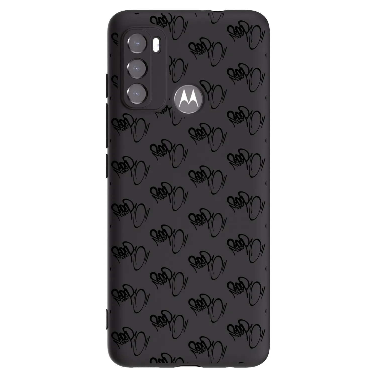 Picasee silikónový čierny obal pre Motorola Moto G60 - Separ - Black On Black 1