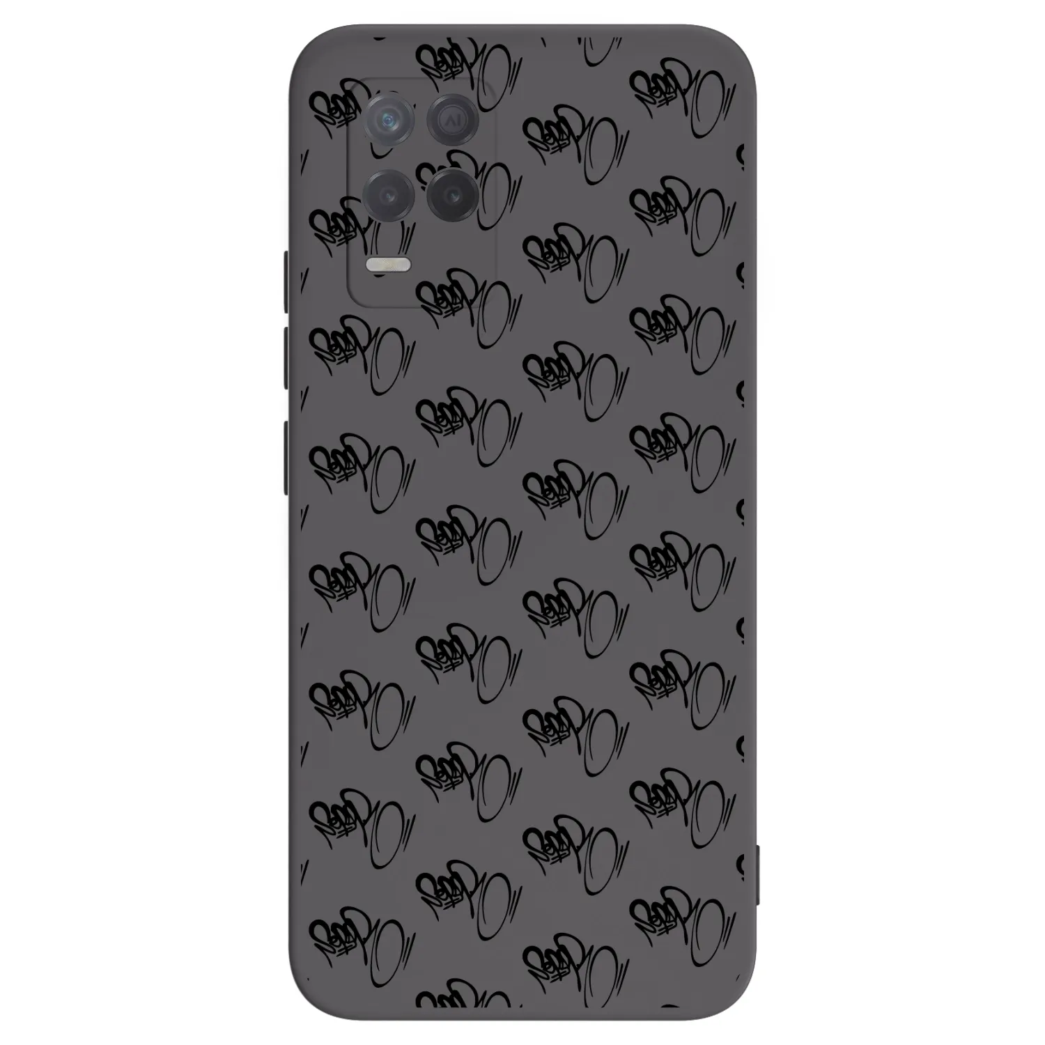 Picasee silikónový čierny obal pre Realme 8 5G - Separ - Black On Black 1