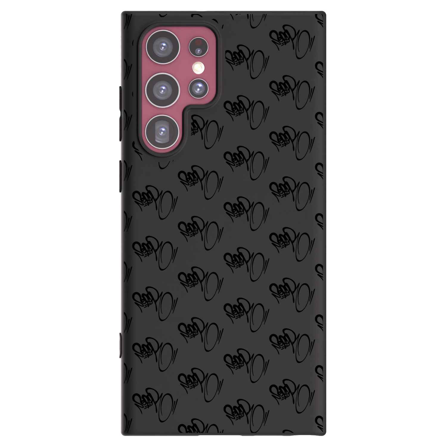 Picasee silikónový čierny obal pre Samsung Galaxy S22 Ultra 5G - Separ - Black On Black 1