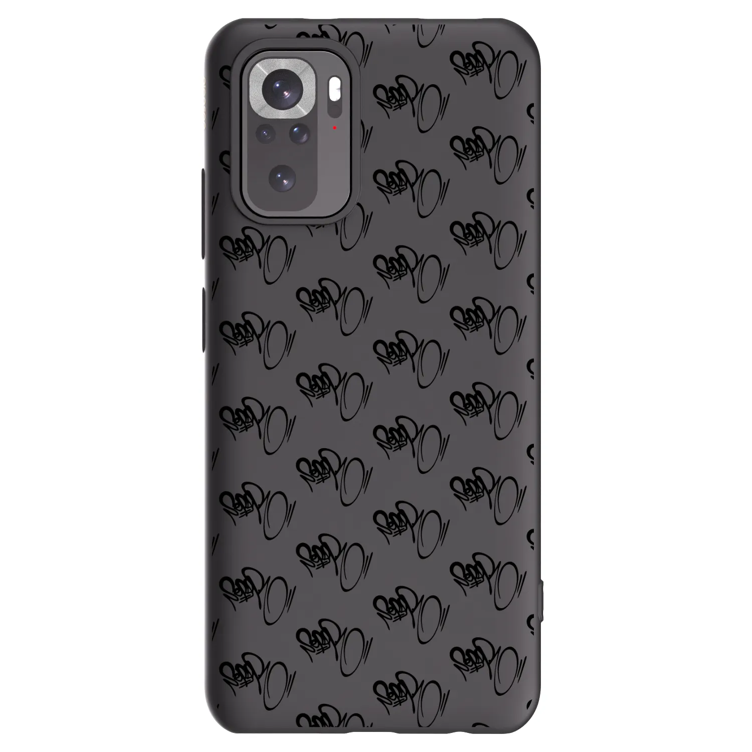 Picasee silikónový čierny obal pre Xiaomi Redmi Note 11S 4G - Separ - Black On Black 1