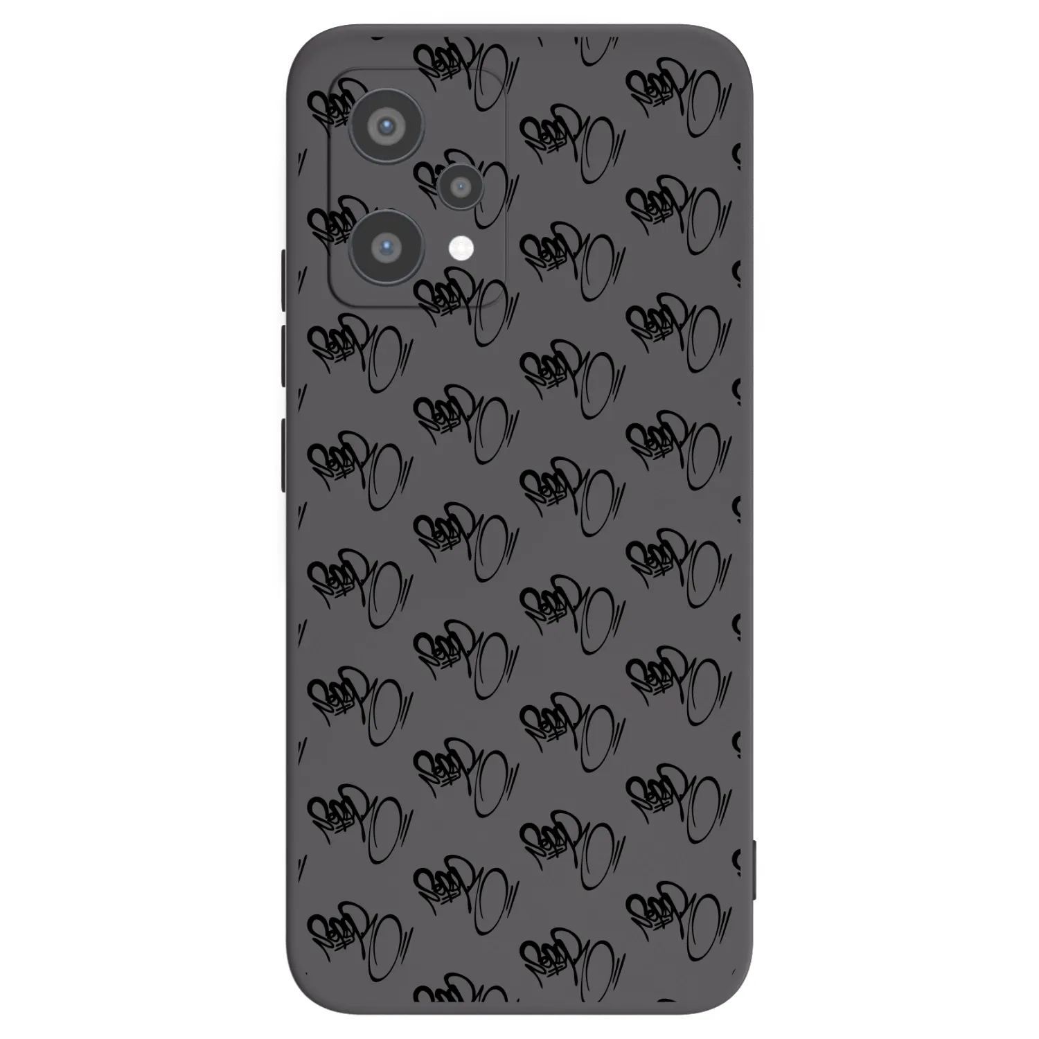 Picasee silikónový čierny obal pre Realme 9 Pro 5G - Separ - Black On Black 1